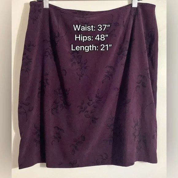 Vtg Y2K Whimsigoth Dark Floral Short Skirt Size 16 Fairy Grunge Witchy Fall Vamp - Picture 11 of 11